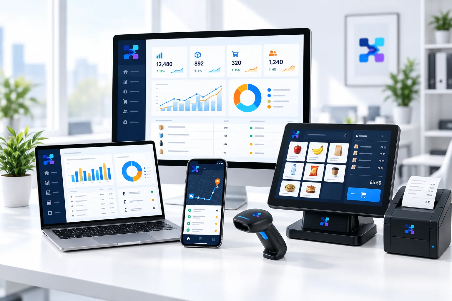 Simply Softwares custom applications across desktop, point of sale and mobile devices